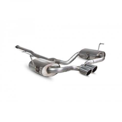Scorpion R53 R52 Catback Exhaust with 90mm Monaco Trims - Non-Resonated SMN003