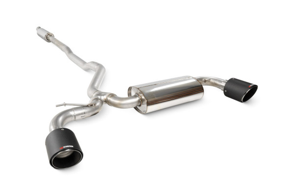 Scorpion Exhaust Resonated Cat Back System MINI Clubman F54 2015-18 - Carbon Fibre 114mm Ascari Trims