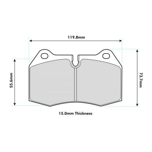PBS ProTrack ProRace ProComp Front Brake Pads R56 JCW Brembo 8071
