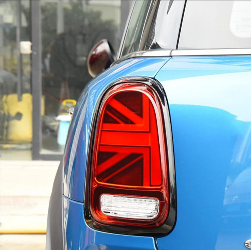 Orranje Union Jack Tail Lights F60 Countryman