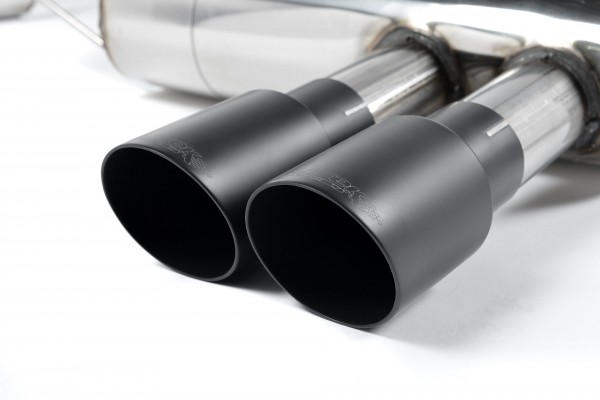 Milltek Exhausts Catback System Cerakote Black Tips Twin 90mm GT90 - Resonated MINI F56 Non-GPF Cooper