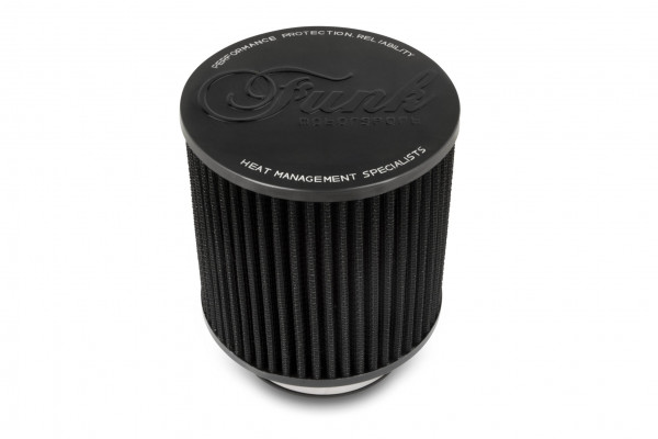 Funk Motorsport 3″ Black Stubby Performance Air Filter (Universal)