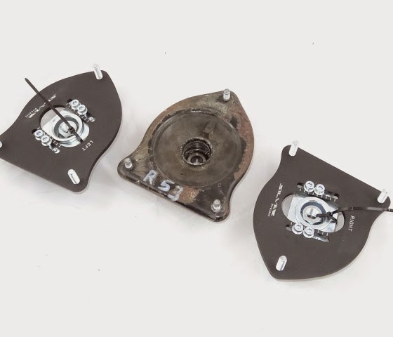 Silver Project Adjustable Top Mount Camber Plates R50-R53