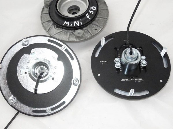 Silver Project Adjustable Top Mount Camber Plates MINI F56