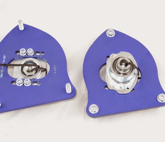 Silver Project Adjustable Top Mount Camber Plates R50-R53