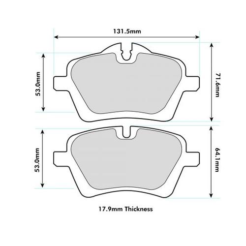 PBS ProTrack ProRace ProComp Front Brake Pads R56 S / R53 JCW 8471
