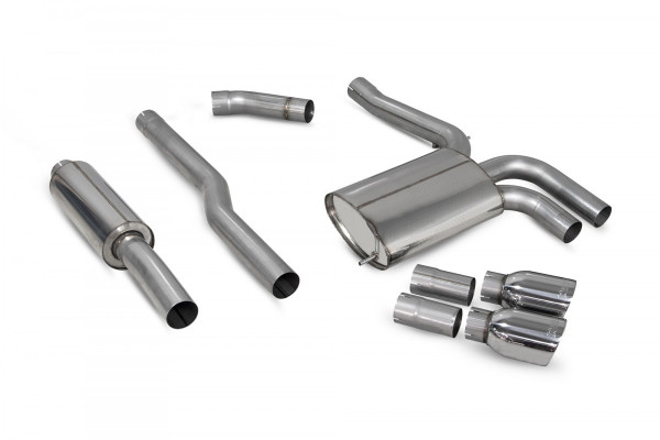 Scorpion Cooper S F55 Non GPF Model Resonated cat-back system 2014-2018