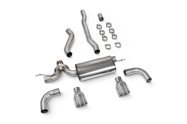 Scorpion Exhaust GPF Back System MINI Clubman F54 2019-24 - Polished 114mm Daytona Trims