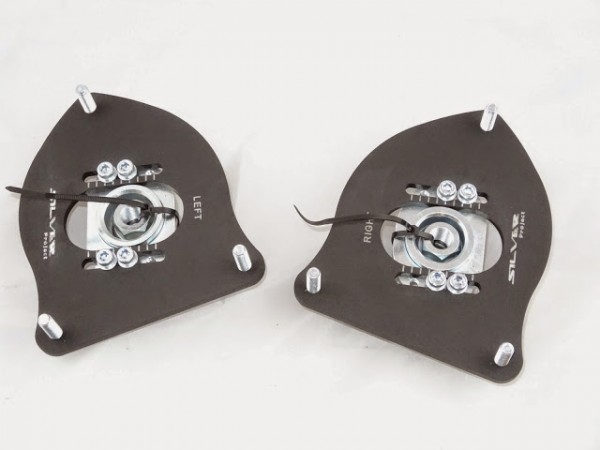 Silver Project Adjustable Top Mount Camber Plates R50-R53