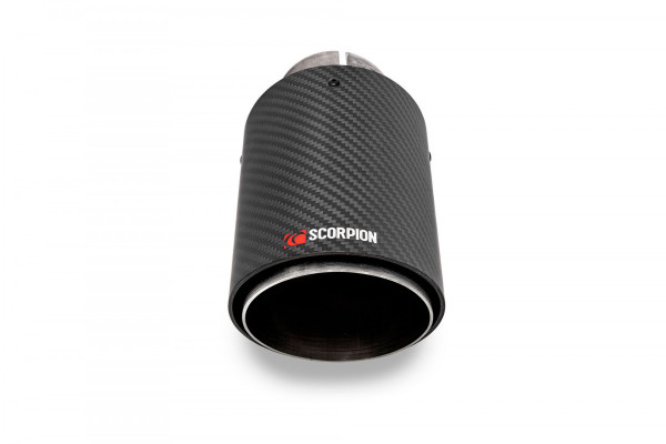 Scorpion Exhaust GPF Back System MINI Clubman F54 2019-24 - Carbon Fibre 114mm Ascari Trims