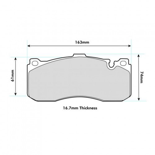 PBS ProTrack ProRace Front Brake Pads R56 JCW GP2 8594