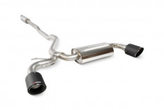 Scorpion Exhaust Resonated Cat Back System MINI Clubman F54 2015-18 - Carbon Fibre 114mm Ascari Trims