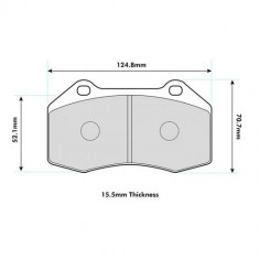 PBS ProTrack ProRace ProComp Front Brake Pads Renault Megane 225 Brembo 8541