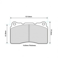 PBS ProTrack ProRace ProComp Front Brake Pads Renault Megane 265 Brembo 8017