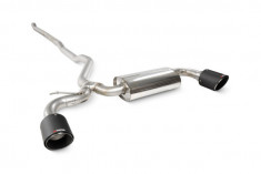 Scorpion Exhaust Non Resonated Cat Back System MINI Clubman F54 2015-18 - Carbon Fibre 114mm Ascari Trims